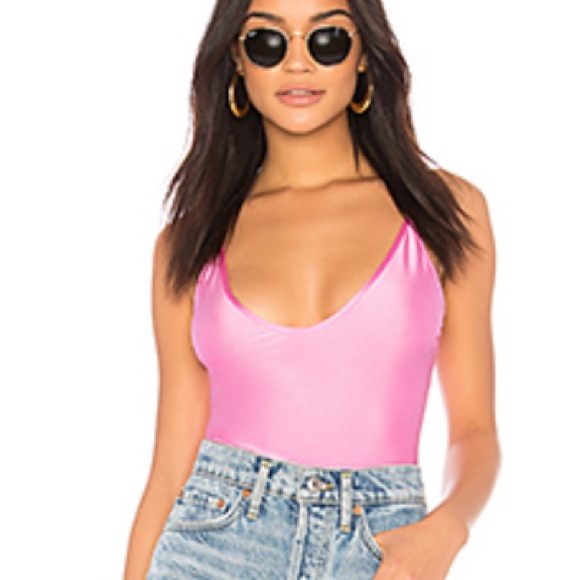 Bardot Tops - Bardot Hot Pink Body Suit